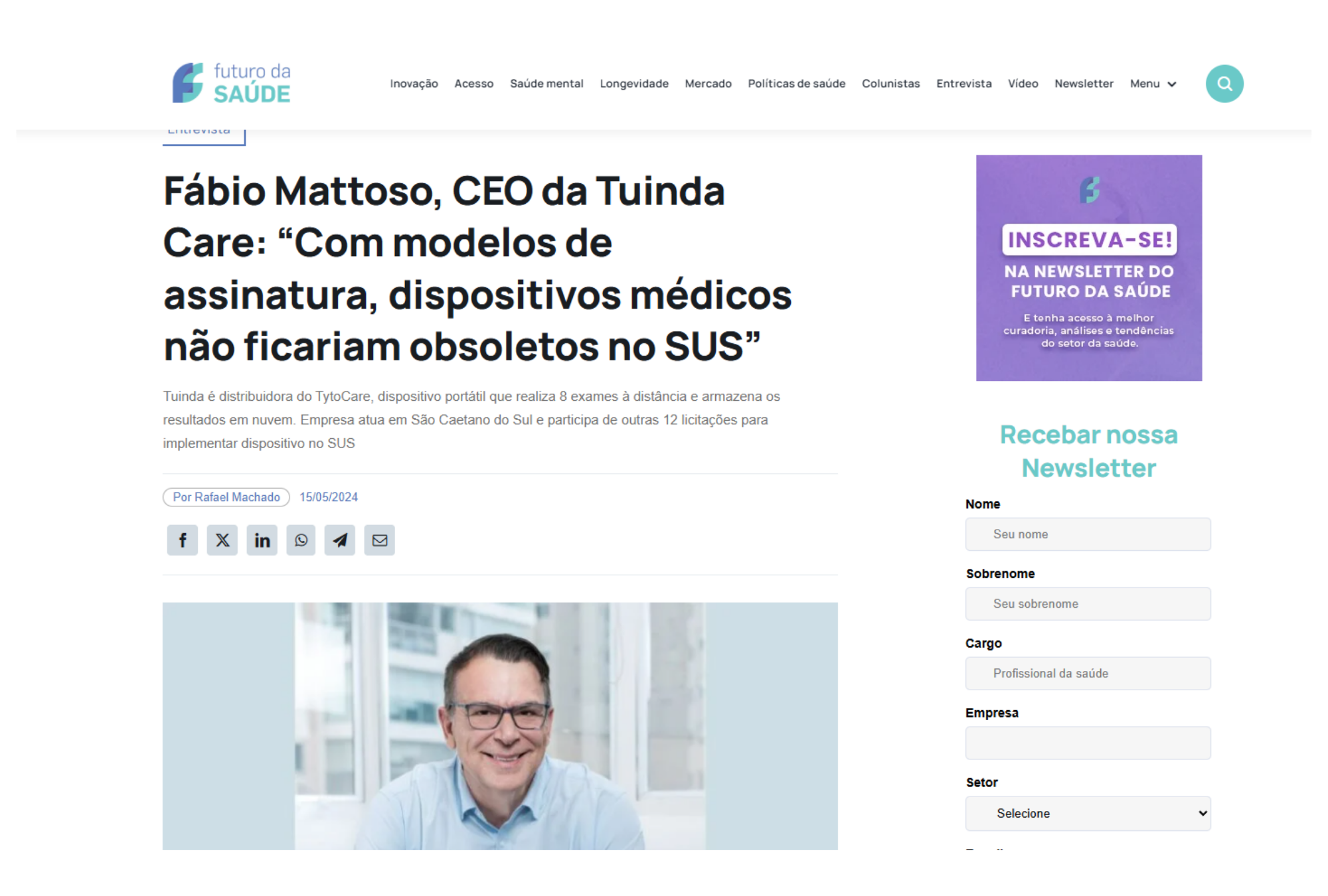 Publicação de cliente na imprensa 7
